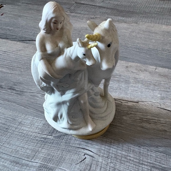 unbranded Other - VINTAGE WORKING baby Unicorn Pony Music box Trinket Box